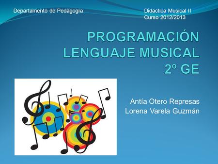 PROGRAMACIÓN LENGUAJE MUSICAL 2º GE