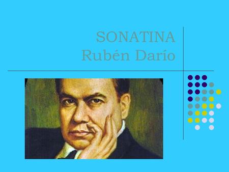 SONATINA Rubén Darío.