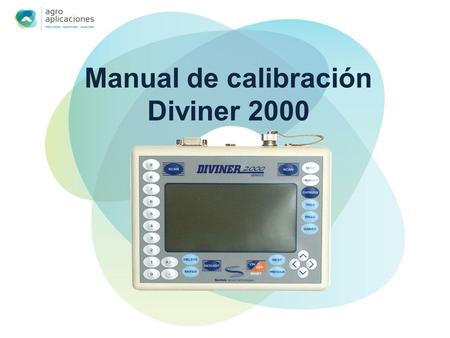 Manual de calibración Diviner 2000