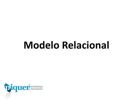 Modelo Relacional. Está basado en el concepto matemático de relación. Se fundamenta en la teoría de normalización de las relaciones, que permite eliminar.