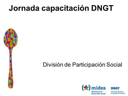 Jornada capacitación DNGT División de Participación Social.