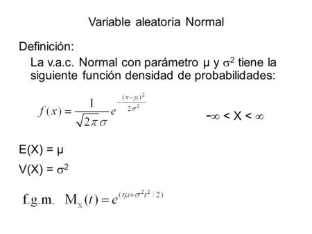 Variable aleatoria Normal