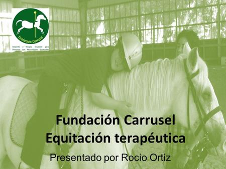 Fundación Carrusel Equitación Terapéutica