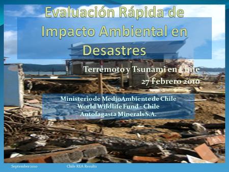 Evaluación Rápida de Impacto Ambiental en Desastres