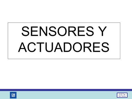 SENSORES Y ACTUADORES.