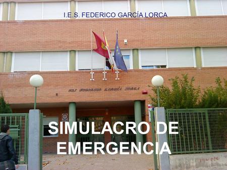 SIMULACRO DE EMERGENCIA