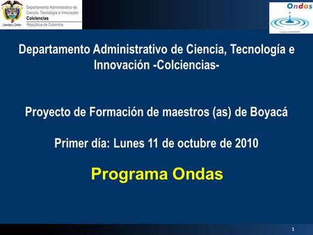 Proyecto de Formación de maestros (as) de Boyacá