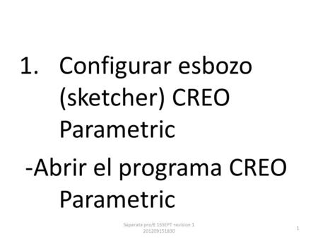 Separata pro/E 15SEPT revision