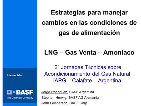 LNG – Gas Venta – Amoníaco