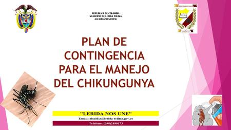 PLAN DE CONTINGENCIA PARA EL MANEJO DEL CHIKUNGUNYA
