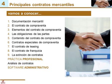 Documentación mercantil El contrato de compraventa