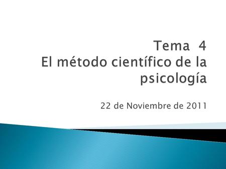 22 de Noviembre de 2011.  Se pretende clarificar el concepto de Psicología científica en contraposición a psicología filosófica y psicología humana.