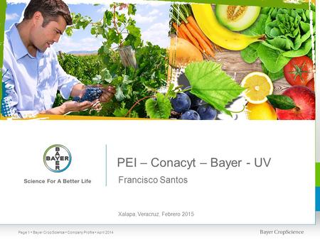 PEI – Conacyt – Bayer - UV