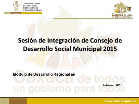 Sesión de Integración de Consejo de Desarrollo Social Municipal 2015