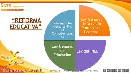 “REFORMA EDUCATIVA” Ley General de Servicio Profesional Docente