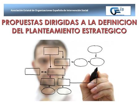 PROPUESTAS DIRIGIDAS A LA DEFINICION DEL PLANTEAMIENTO ESTRATEGICO Asociación Estatal de Organizaciones Española de Intervención Social.