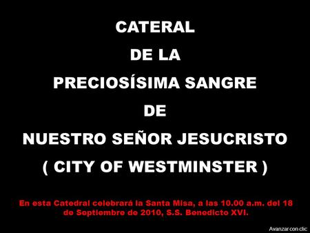 NUESTRO SEÑOR JESUCRISTO