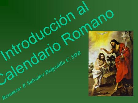 Introducción al Calendario Romano