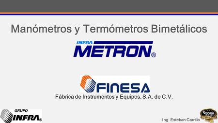 Manómetros y Termómetros Bimetálicos