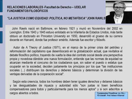 RELACIONES LABORALES -Facultad de Derecho – UDELAR