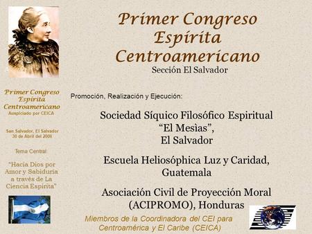 Primer Congreso Espírita Centroamericano