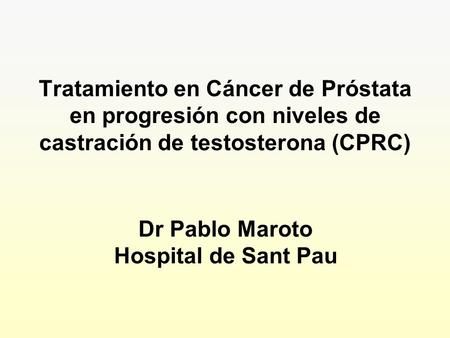 Natural History of Prostate Cancer