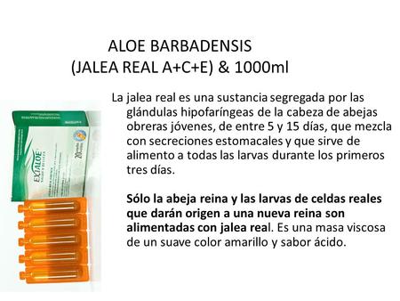 ALOE BARBADENSIS (JALEA REAL A+C+E) & 1000ml