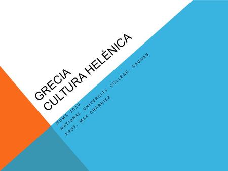 Grecia Cultura Helénica
