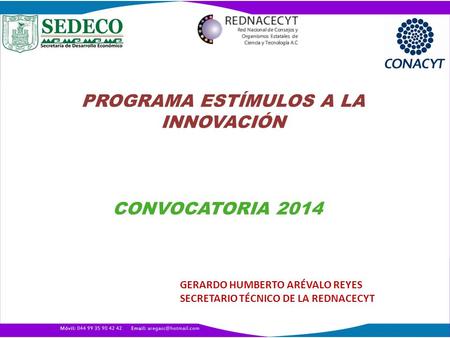 PROGRAMA ESTÍMULOS A LA INNOVACIÓN