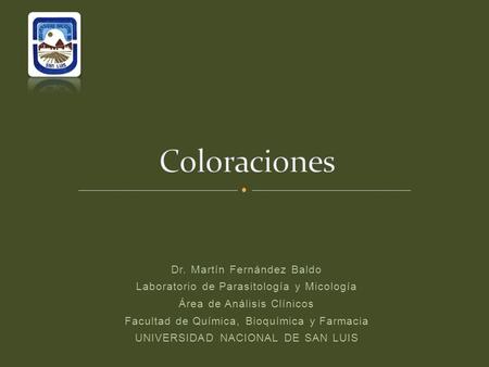 Coloraciones Dr. Martín Fernández Baldo