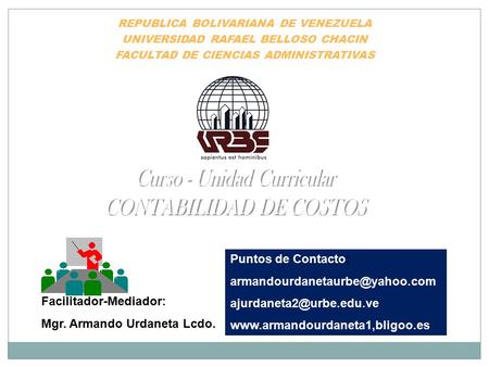 Curso - Unidad Curricular CONTABILIDAD DE COSTOS