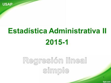 Estadística Administrativa II
