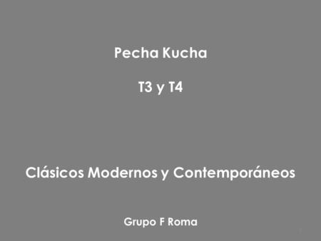 Clásicos Modernos y Contemporáneos