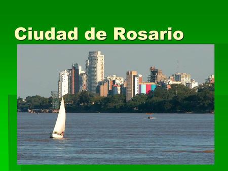 Ciudad de Rosario. Para no perderse un mapa 1 2 3 4 5 6.