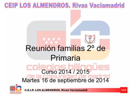 Reunión familias 2º de Primaria