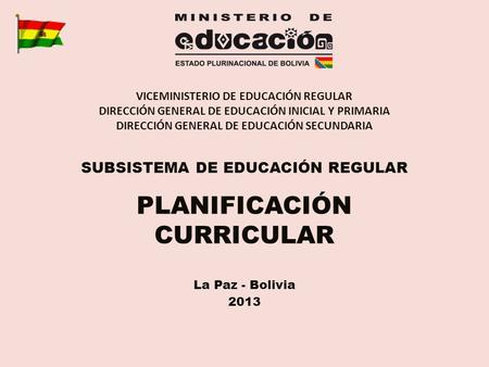 VICEMINISTERIO DE EDUCACIÓN REGULAR