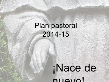 Plan pastoral 2014-15 ¡Nace de nuevo!.