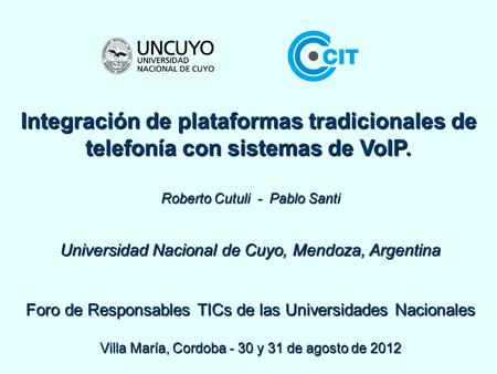 Roberto Cutuli  -  Pablo Santi