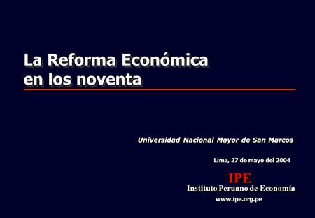 Instituto Peruano de Economía