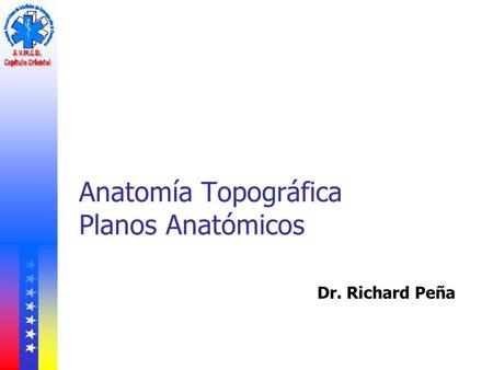Anatomía Topográfica Planos Anatómicos