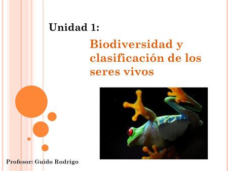 Biodiversidad y clasificación de los seres vivos