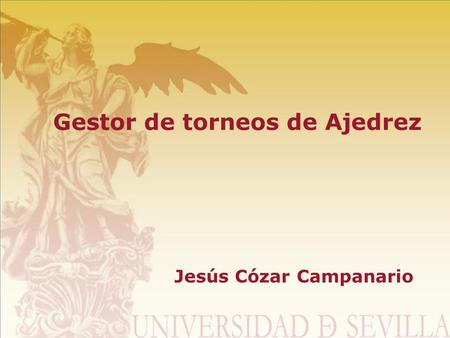 Gestor de torneos de Ajedrez Jesús Cózar Campanario.