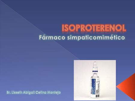 Fármaco simpaticomimético