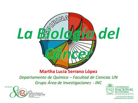 Martha Lucía Serrano López Departamento de Química – Facultad de Ciencias UN Grupo Área de Investigaciones - INC.