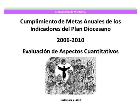 Cumplimiento de Metas Anuales de los Indicadores del Plan Diocesano