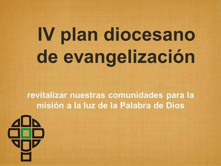 IV plan diocesano de evangelización