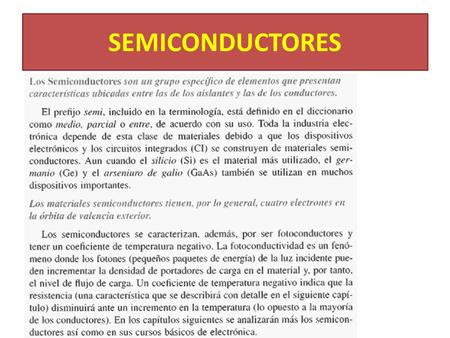 SEMICONDUCTORES.