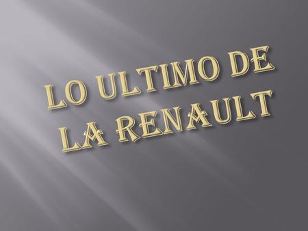  Renault desvela sus nuevas señas de identidad de futuro a través del Renault DeZir, un Concept Car totalmente eléctrico que será mostrado al mundo entero.