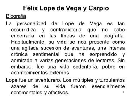 Félix Lope de Vega y Carpio