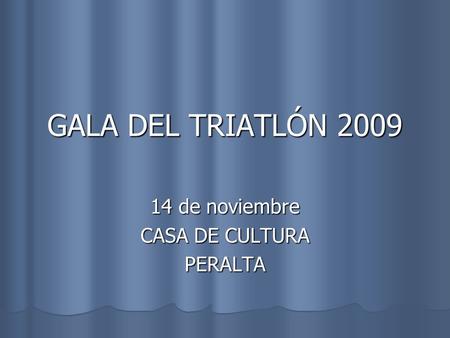 14 de noviembre CASA DE CULTURA PERALTA